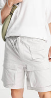 Pull & Bear - Beige cargo shorts with many pockets