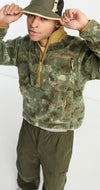 The North Face Heritage extreme pullover fleece jacket in camo